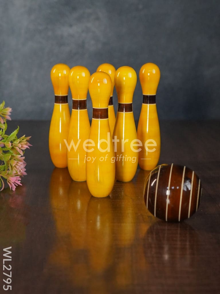Bowling Set - Channapatna Toys - WL2795