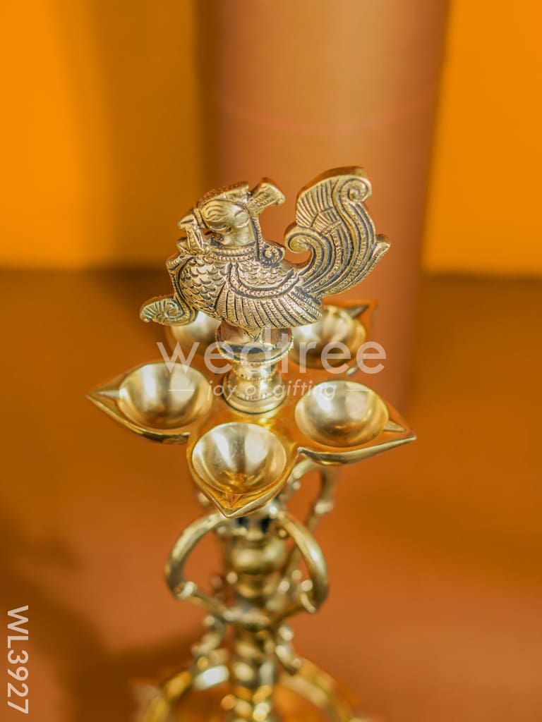 Brass 5 Face Annapakshi Kuthuvilakku - Set of 2 - WL3927