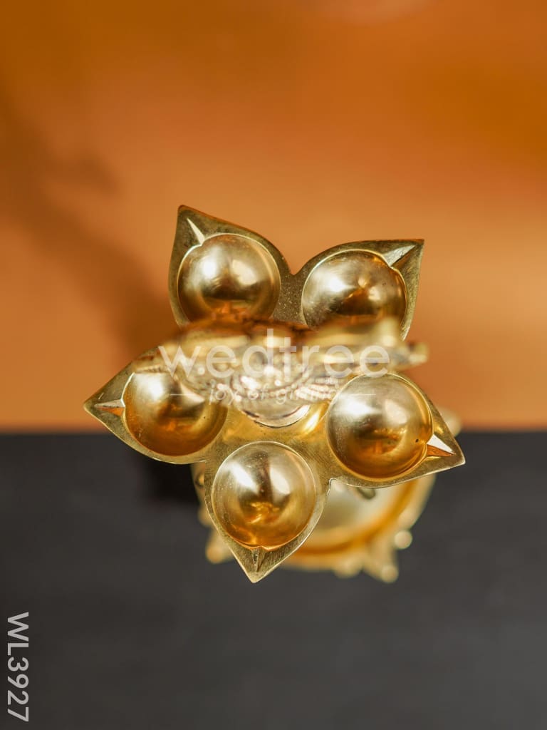 Brass 5 Face Annapakshi Kuthuvilakku - Set of 2 - WL3927