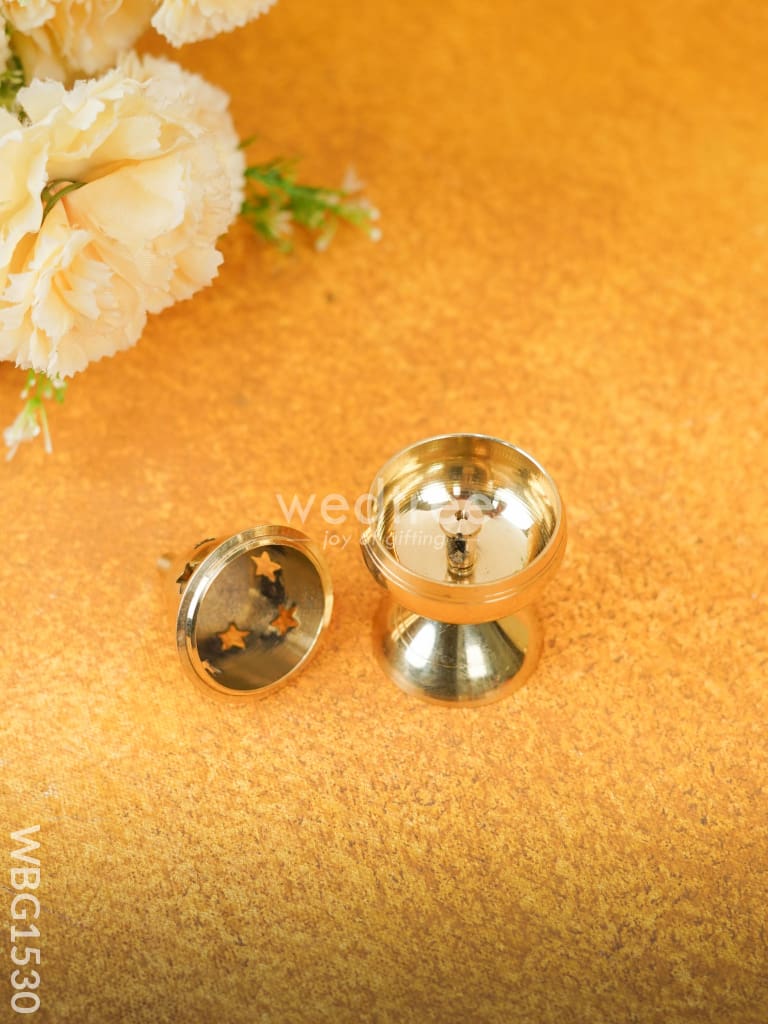 Brass Akhand Diya - 4 inch - WBG1530