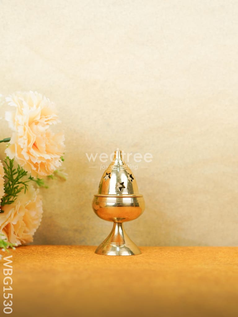 Brass Akhand Diya - 4 inch - WBG1530