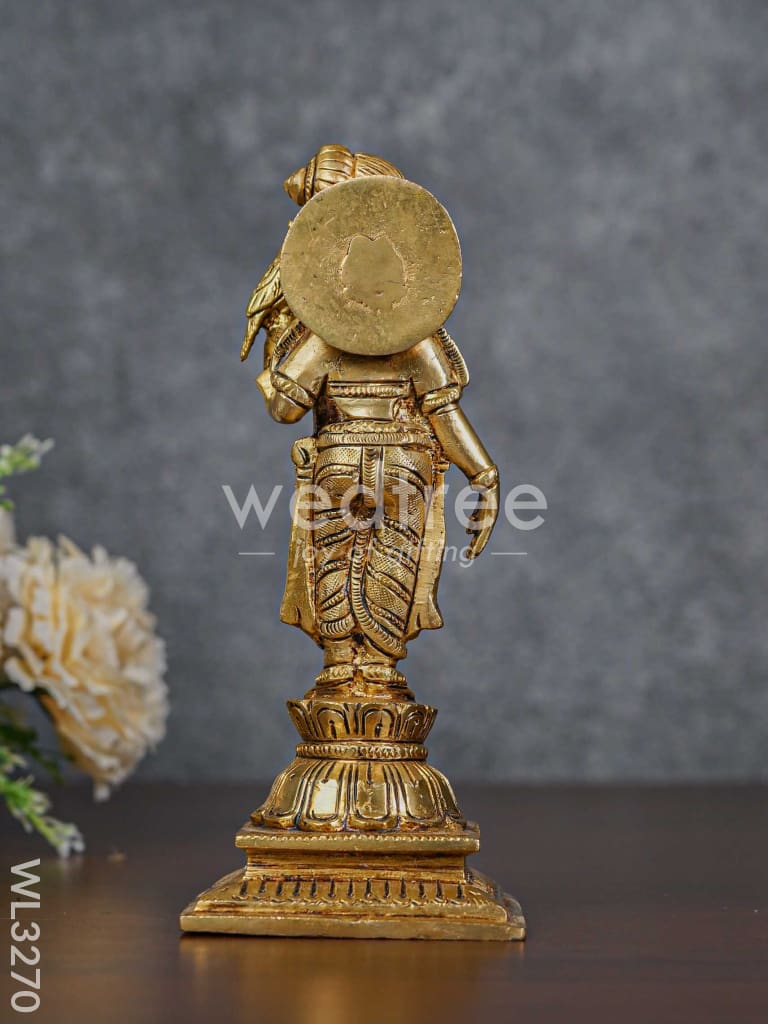 Brass Andal Idol - Brown Antique Finish - WL3270