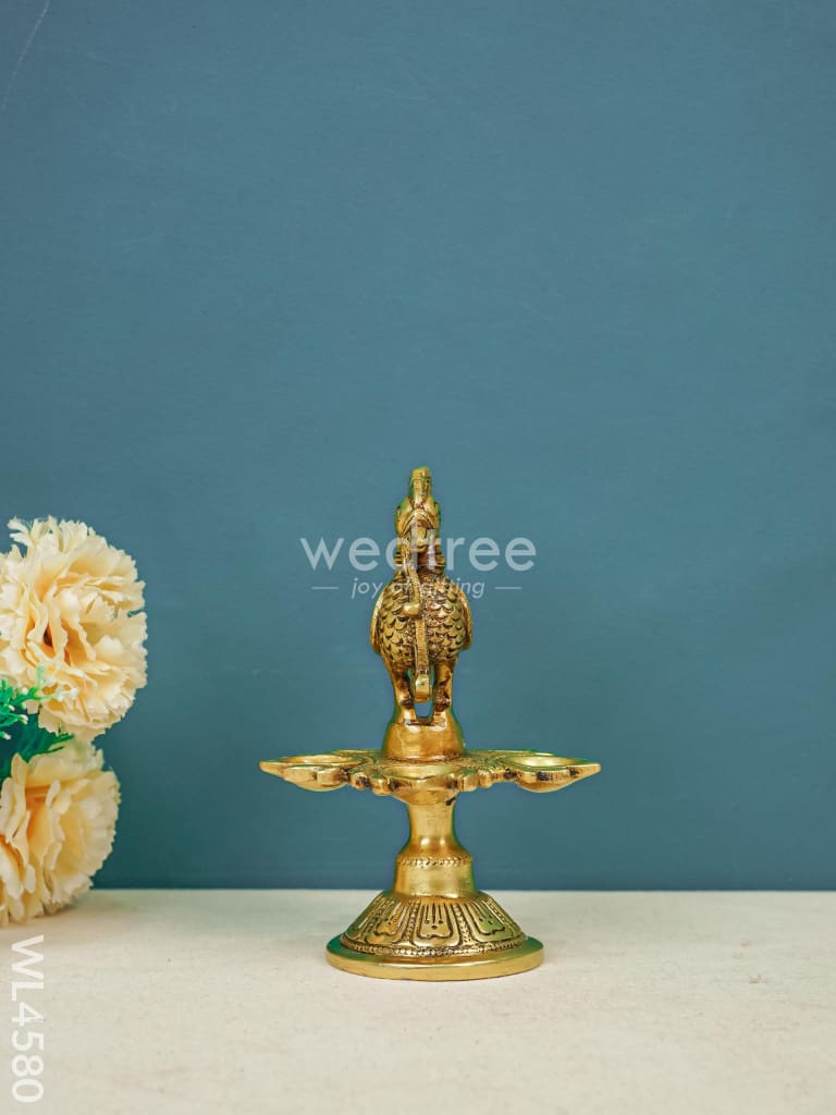 Brass Annapakshi 5 Face Diya - WL4580