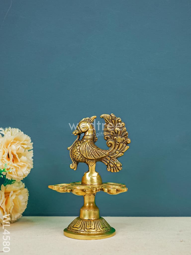 Brass Annapakshi 5 Face Diya - WL4580