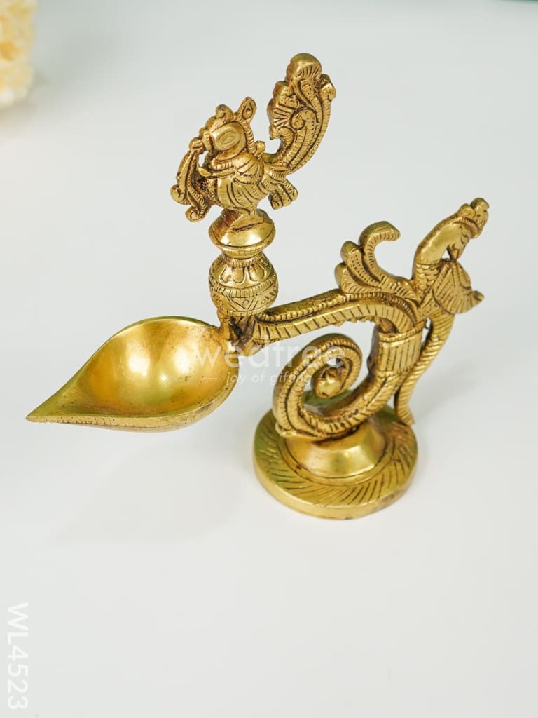 Brass Annapakshi and Parrot Diya - WL4523