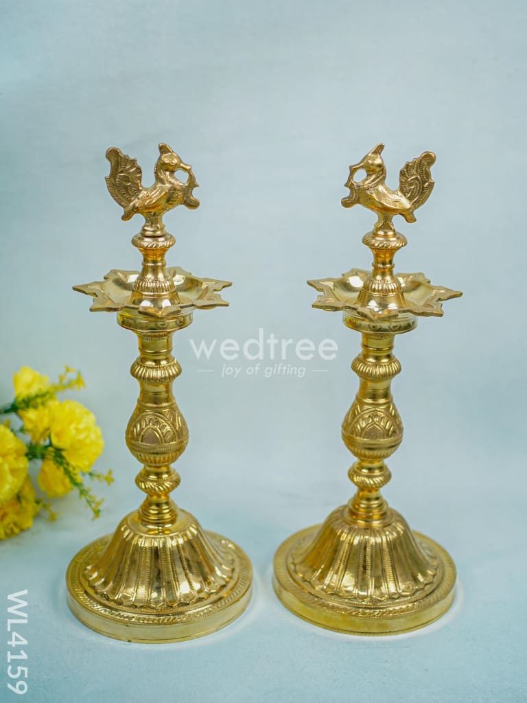 Brass Annapakshi Diya - Seven Face - WL4159