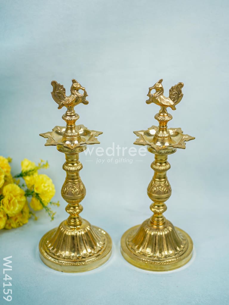 Brass Annapakshi Diya - Seven Face - WL4159