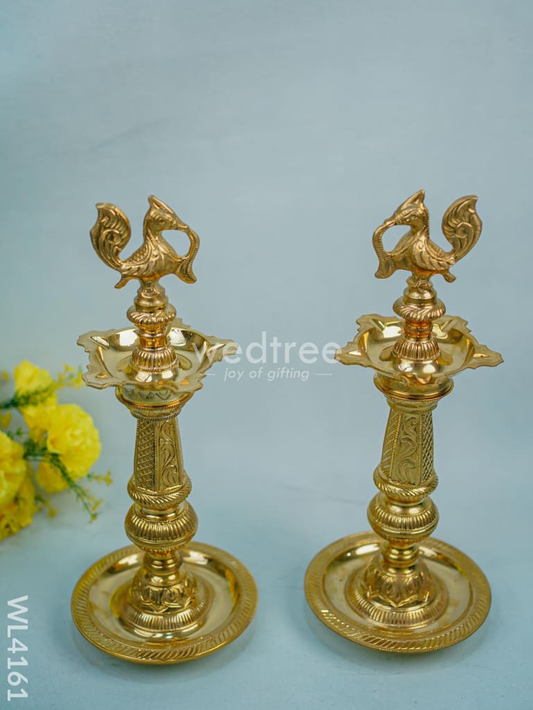 Brass Annapakshi Kuthu Vilakku (Diya) - Five Face - WL4161