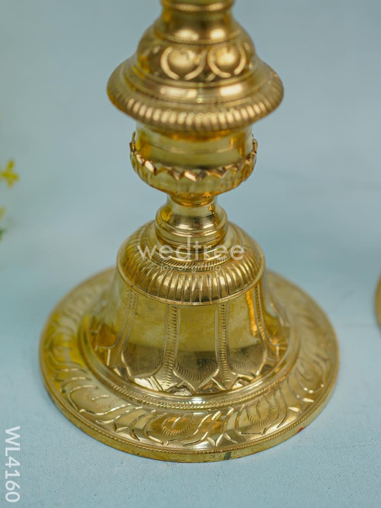 Brass Annapakshi Kuthu Vilakku with 7-Face Diya - 16 inch - WL4160