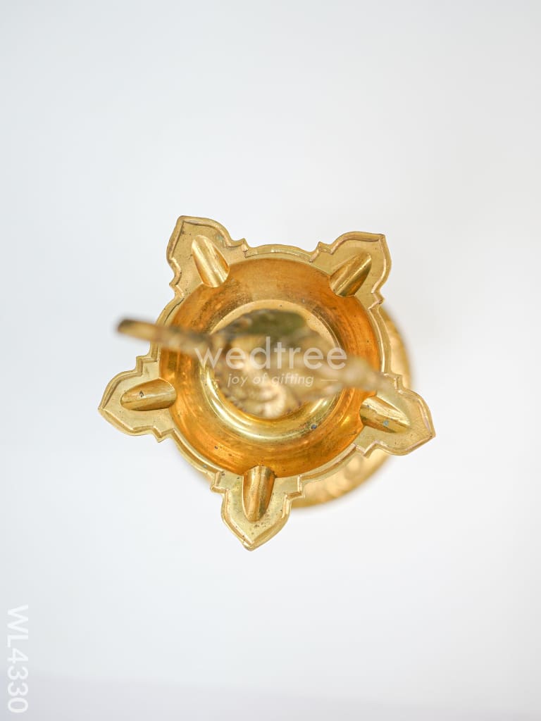 Brass Annapakshi Kuthu Vilakku Five Face Diya - WL4330
