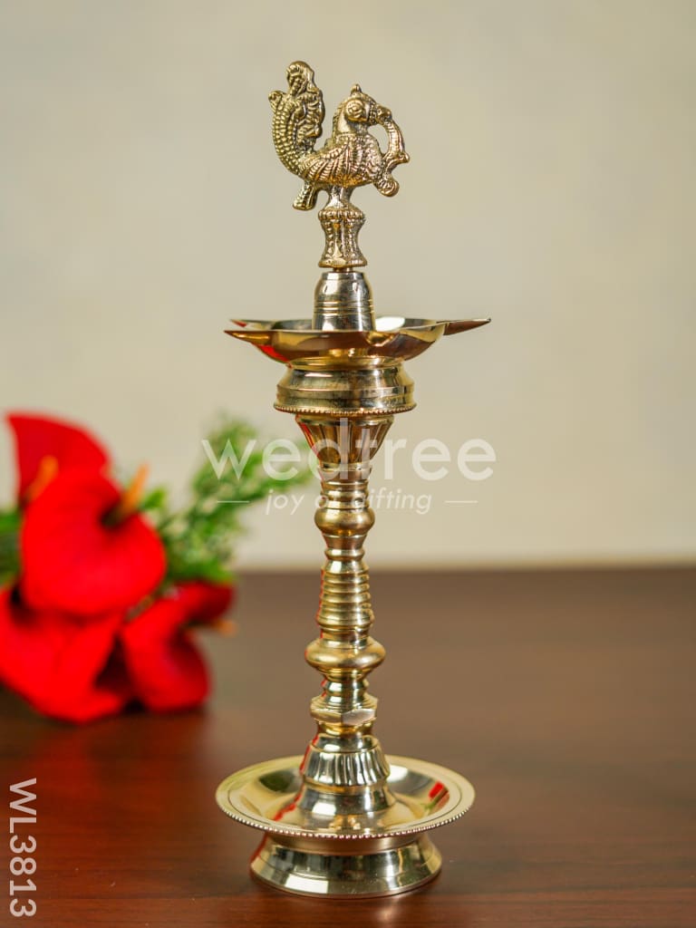 Brass Annapakshi Kuthu Vilaku - 12 inch - WL3813