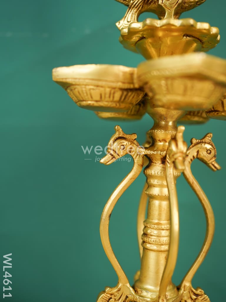 Brass Annapakshi Kuthu vilaku - WL4611