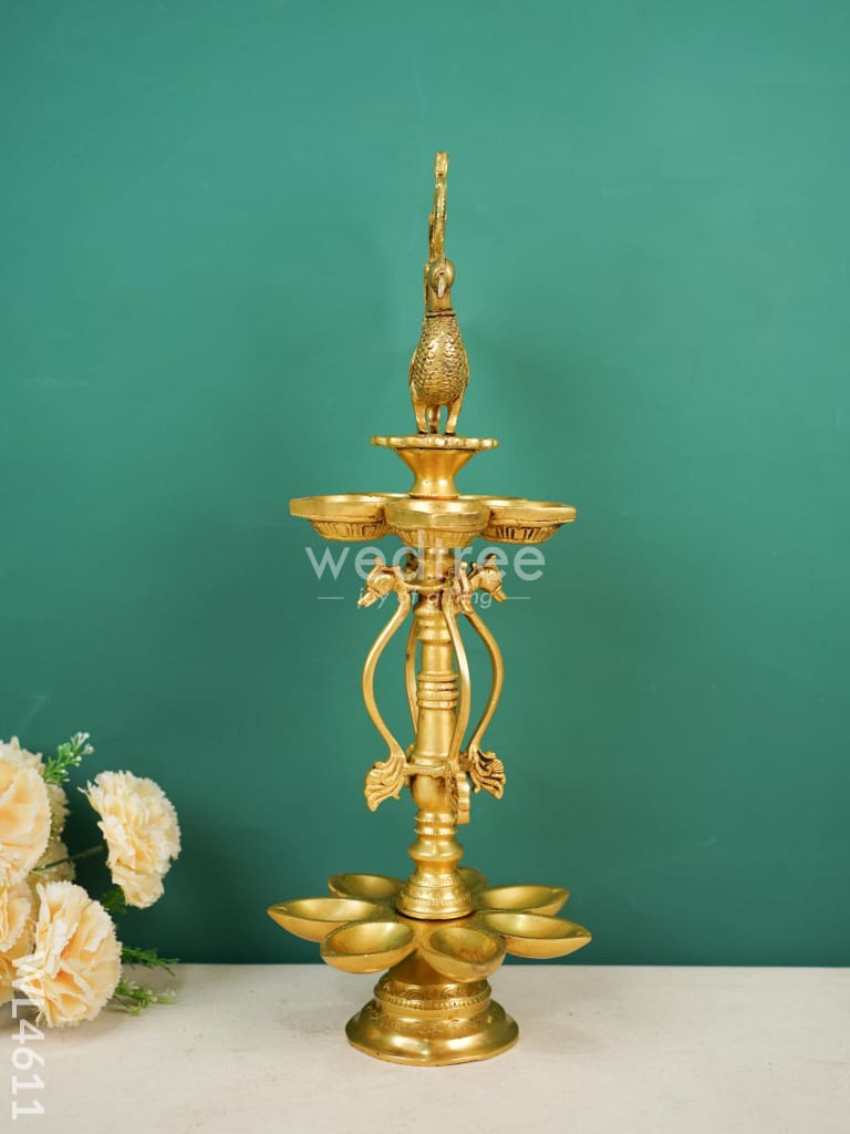 Brass Annapakshi Kuthu vilaku - WL4611