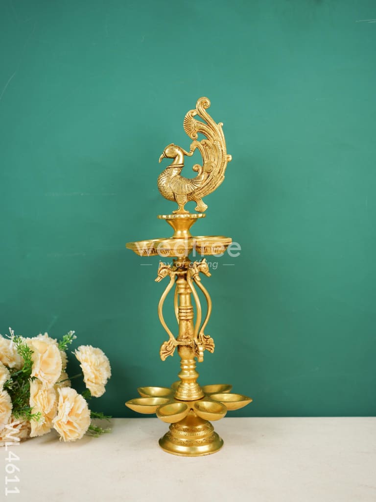 Brass Annapakshi Kuthu vilaku - WL4611