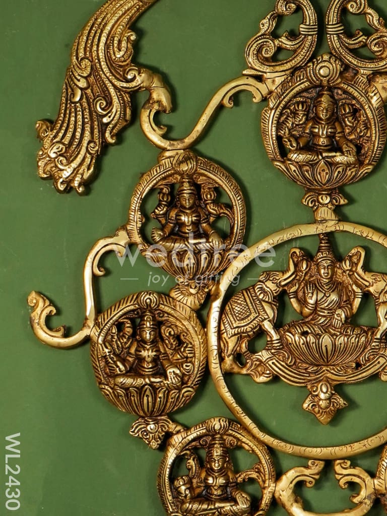 Brass Ashatalakshmi Wall Hanging - WL2430