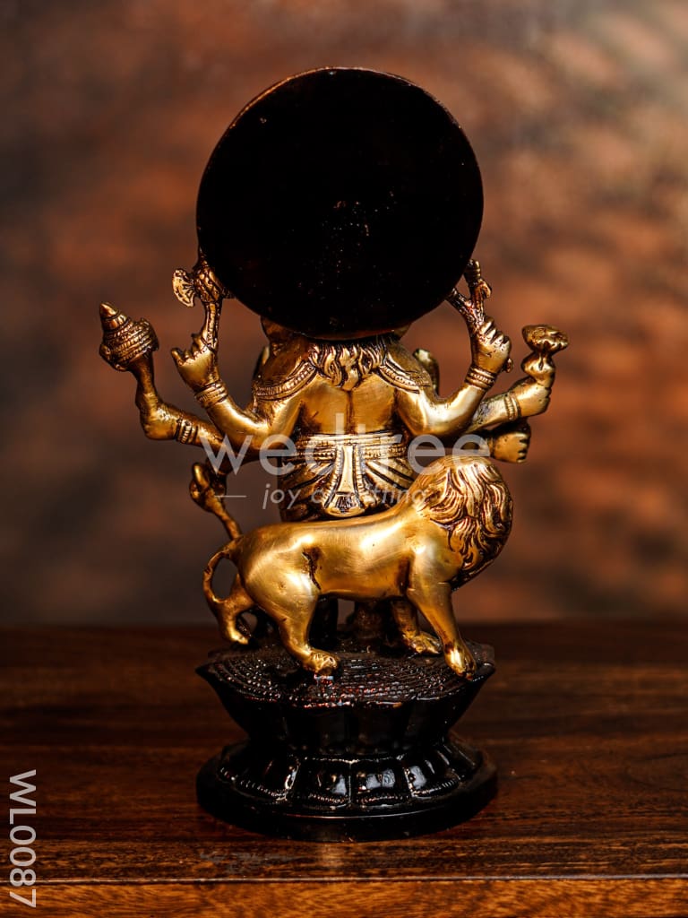 Brass Ashta Bhuja Ganesha - WL0087