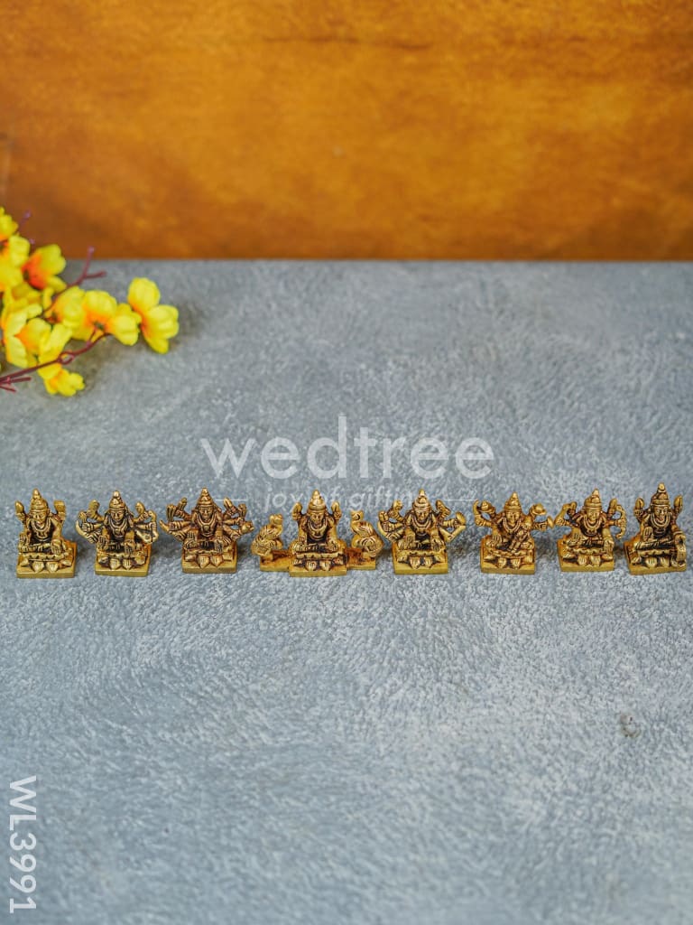 Brass Ashtalakshmi - 2.5 inch - WL3991