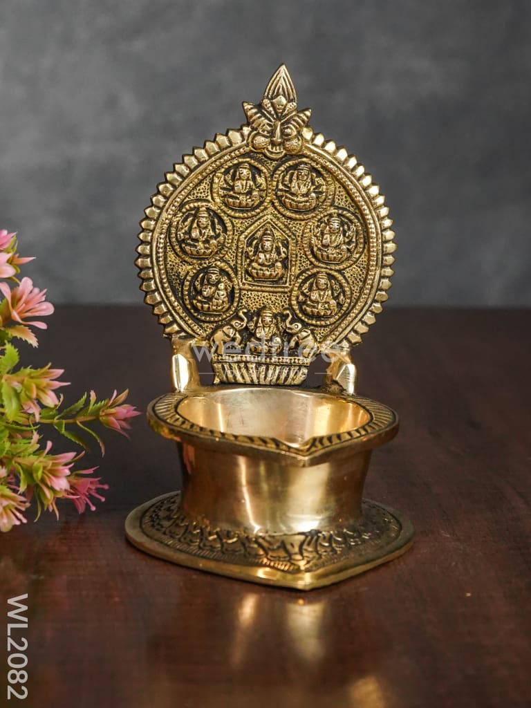 Brass Ashtalakshmi Diya - WL2082