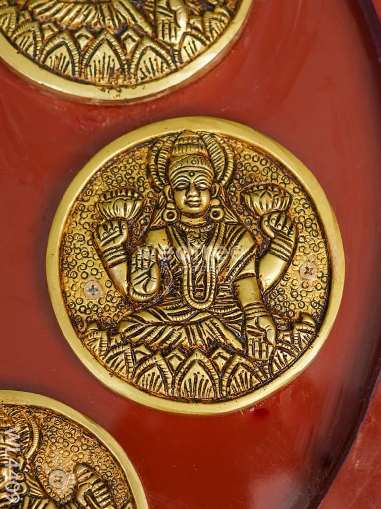 Brass Ashtalakshmi Round Frame - WL4409