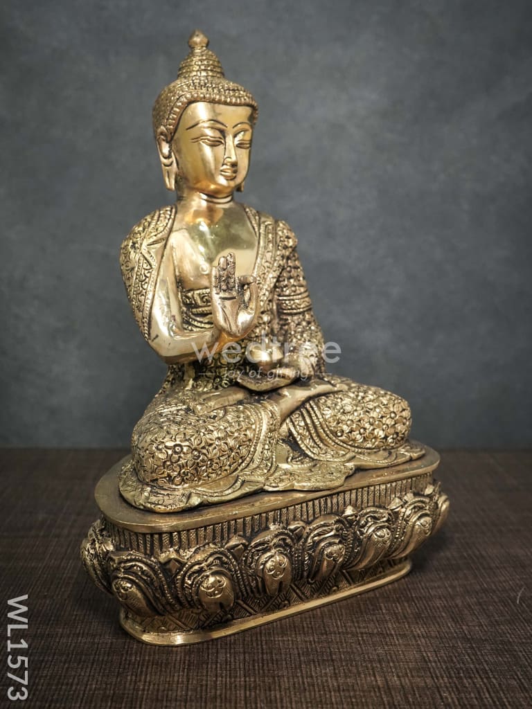 Brass Buddha Blessing Idol - WL1573