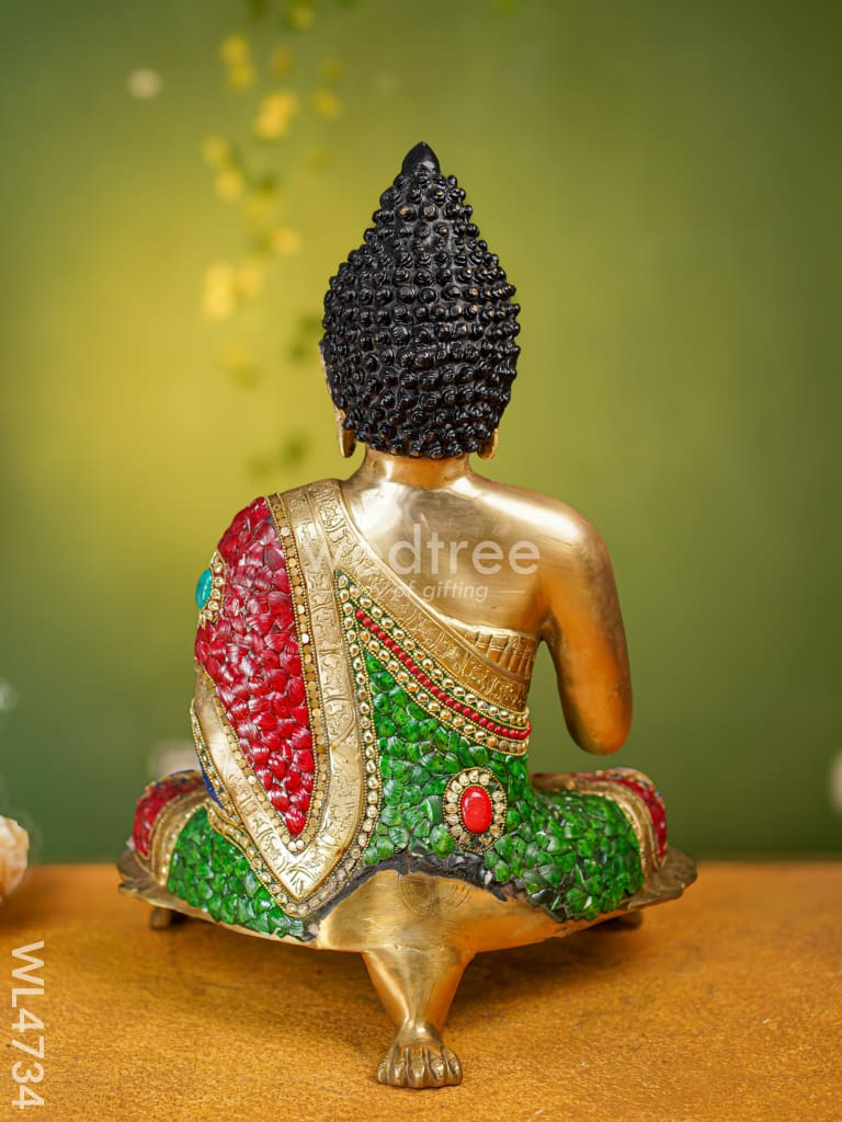 Brass Buddha Idol - 19 inch - WL4734
