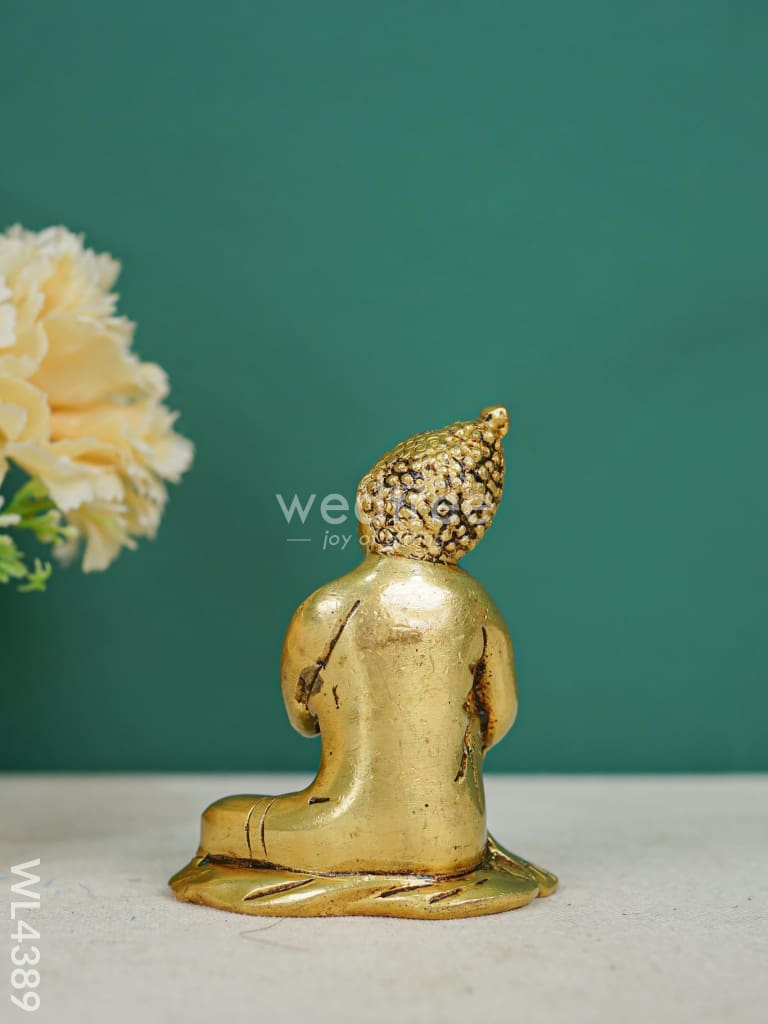 Brass Buddha Resting Statue - WL4389