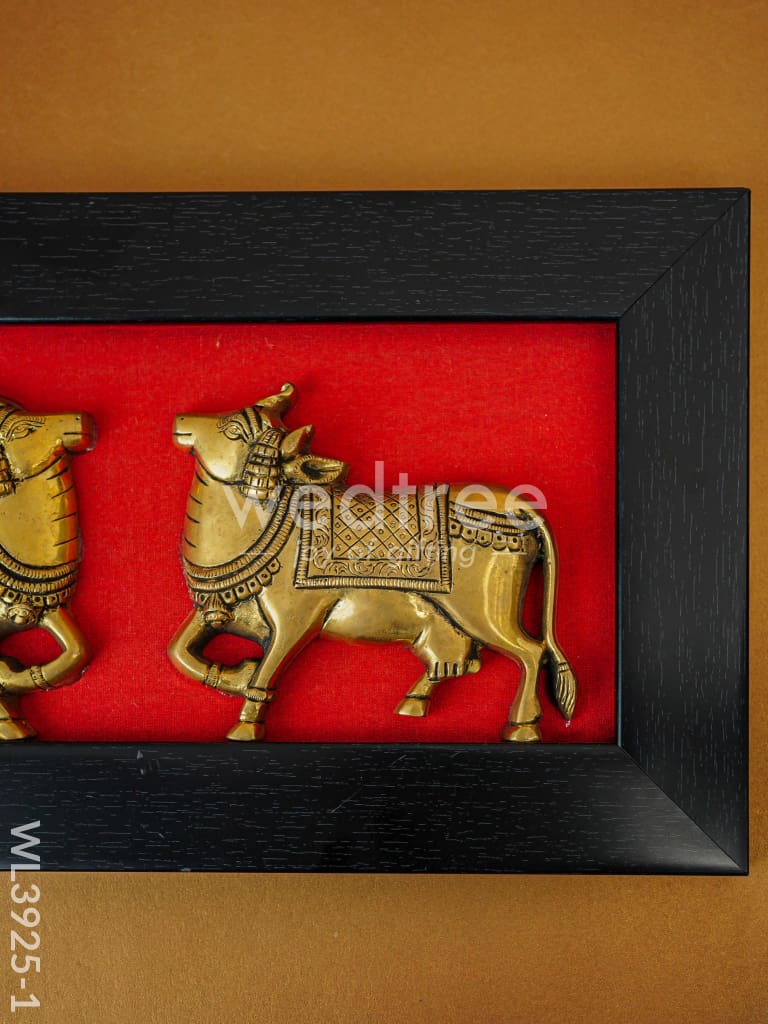 Brass Cow Wall Hanging - Set of 2 - WL3925