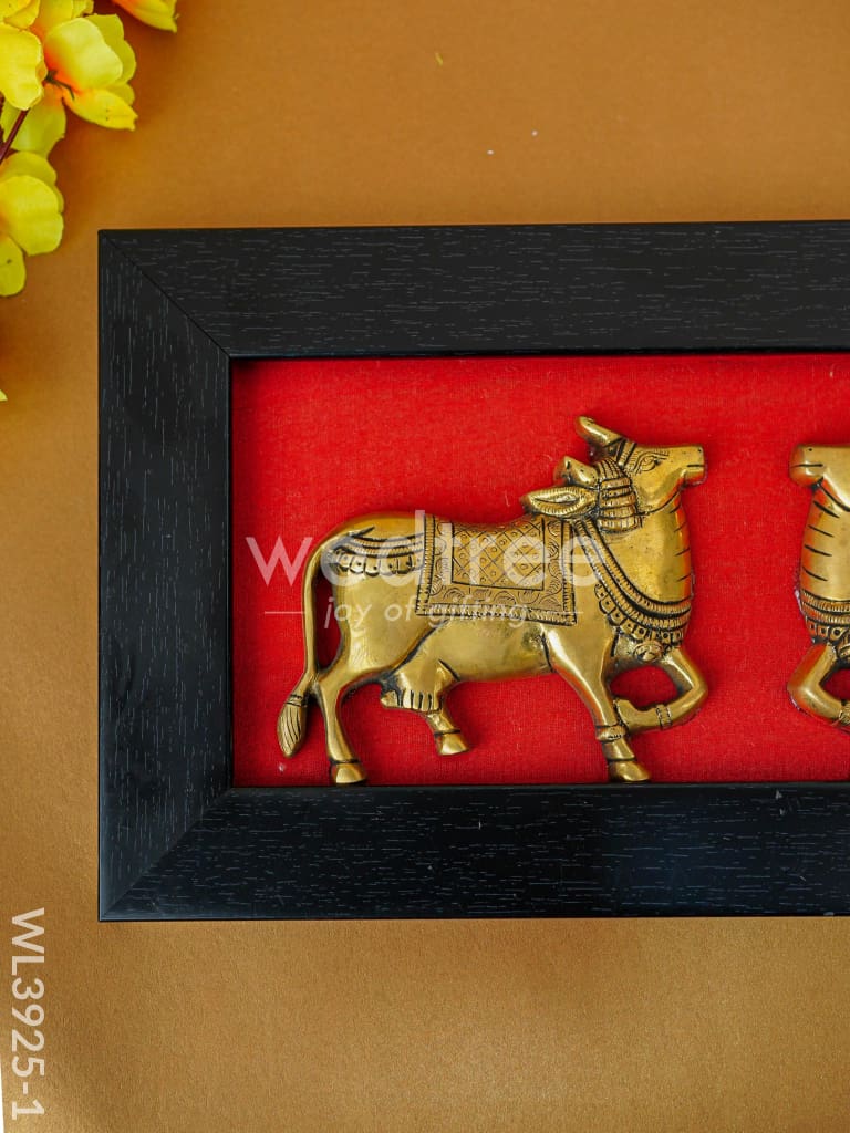 Brass Cow Wall Hanging - Set of 2 - WL3925