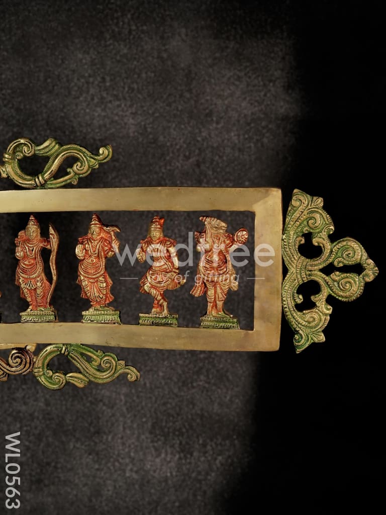 Brass Dasavathar Horizontal Frame - WL0563