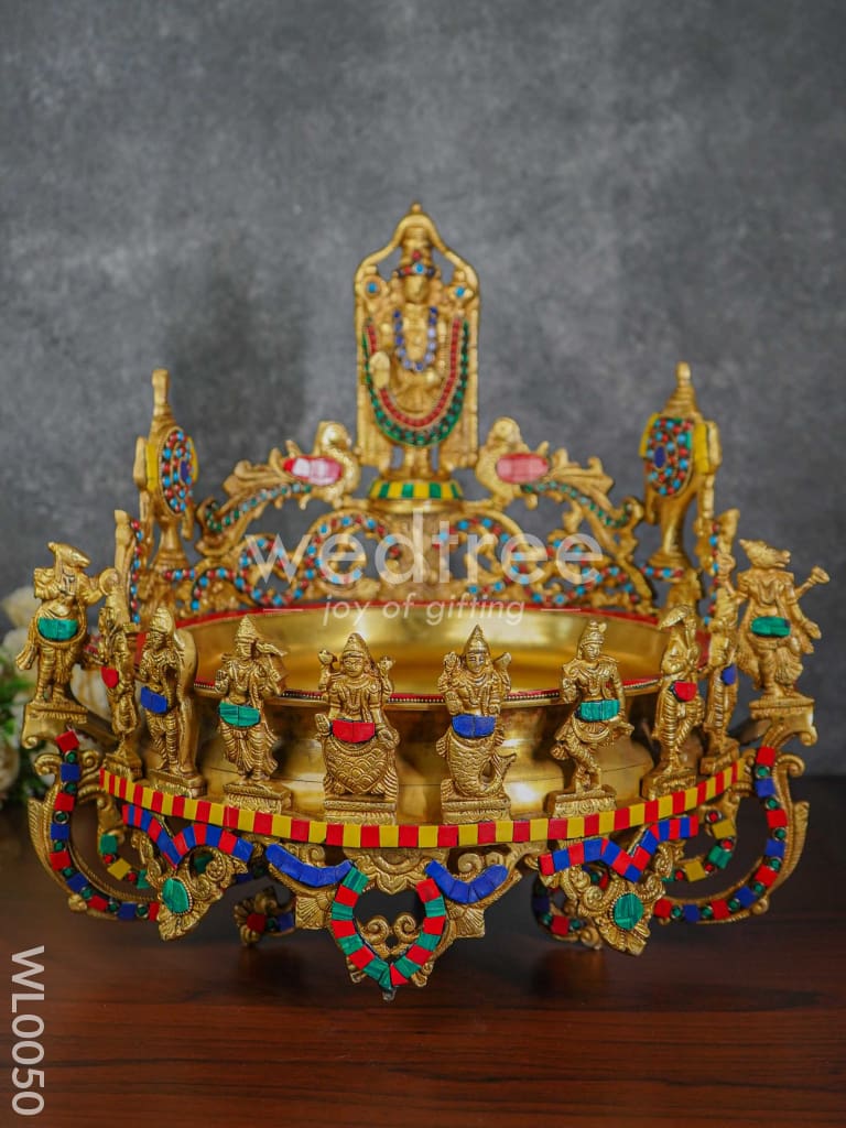 Brass Dasavathar Urli - WL0050