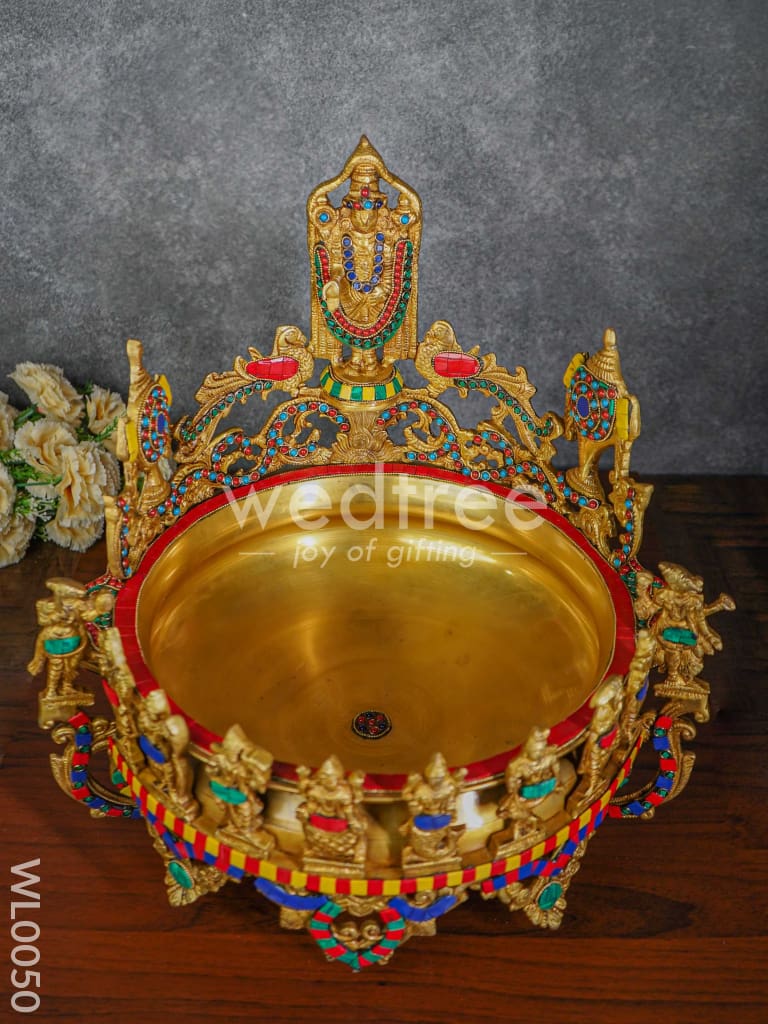 Brass Dasavathar Urli - WL0050