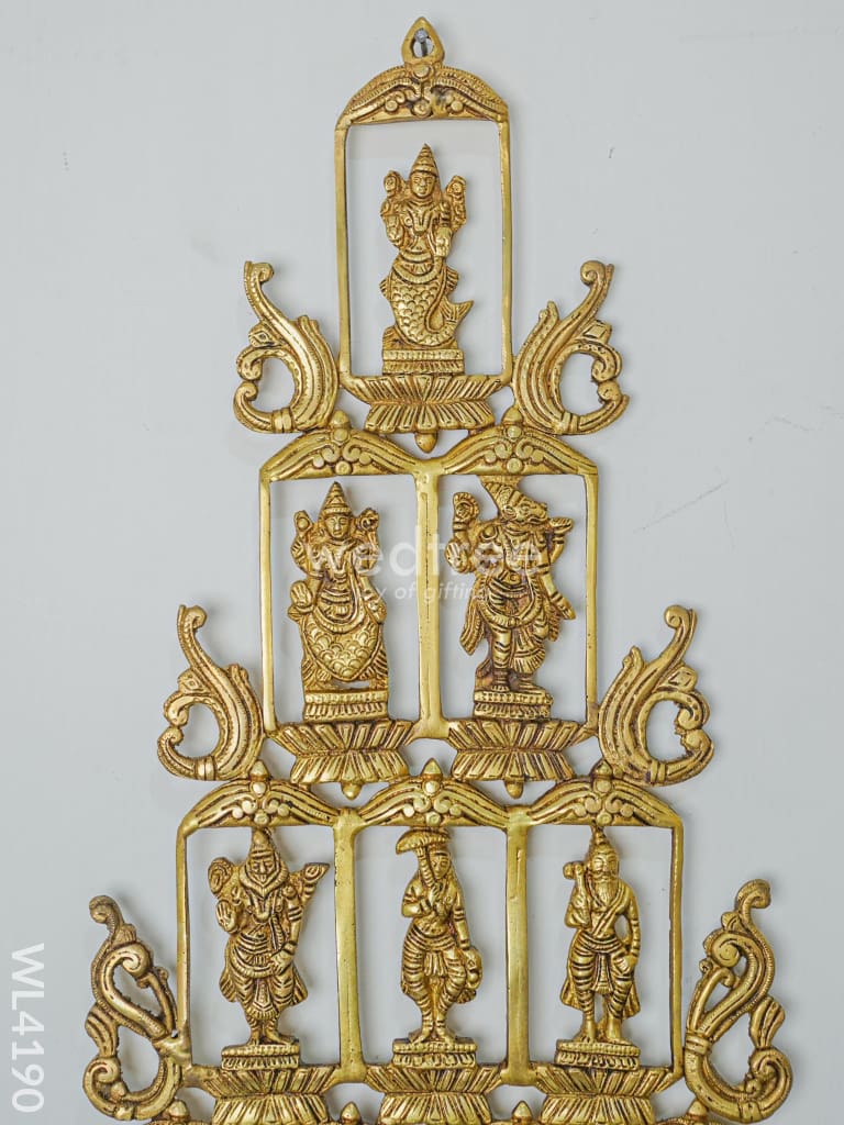Brass Dasavathar Vertical frame - WL4190