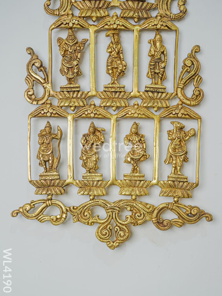 Brass Dasavathar Vertical frame - WL4190
