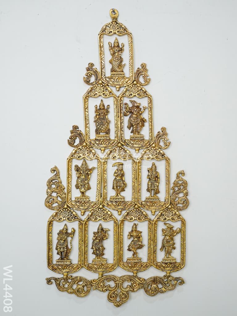 Brass Dasavathar Vertical frame - WL4408