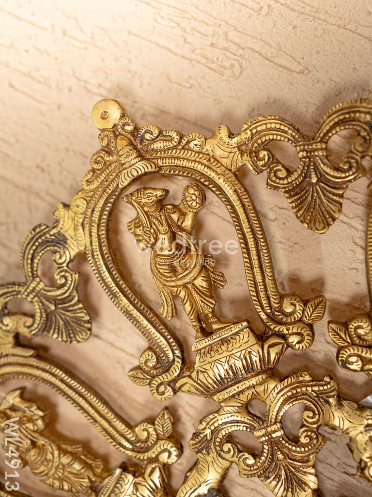 Brass Dasavathram Wall Hanging - WL4913