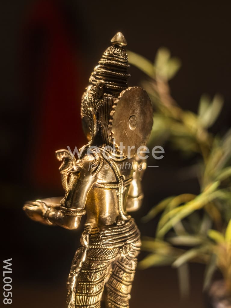 Brass Deep Lakshmi Idol - WL0058