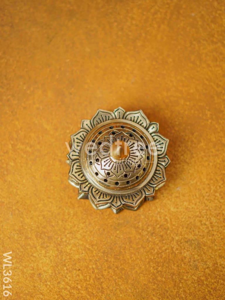 Brass Dhoop Dhani with Lotus Base - WL3616