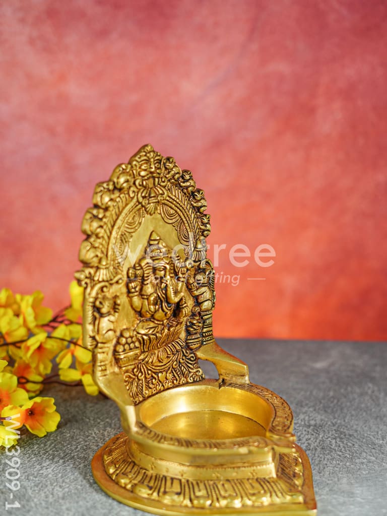 Brass Diya on Podium - WL3909