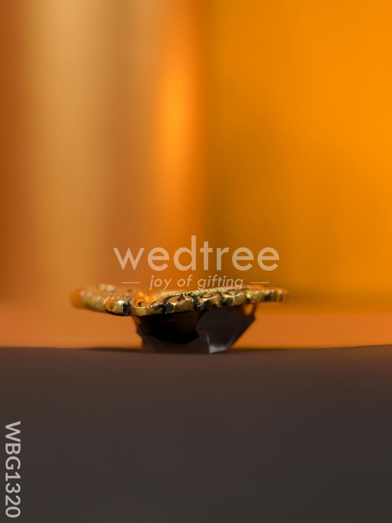 Brass Elephant Face Diya - WBG1320