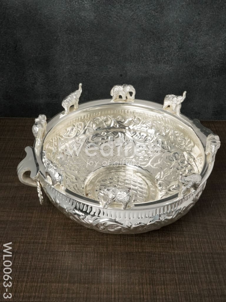 Brass Elephant Urli - WL0063