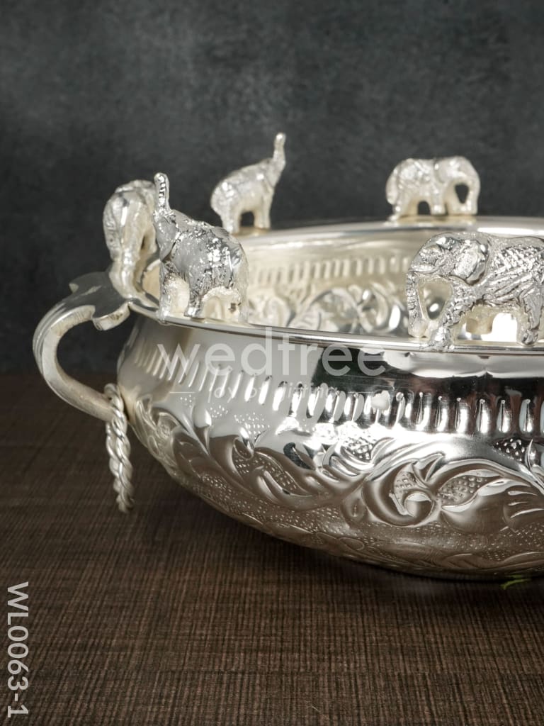 Brass Elephant Urli - WL0063