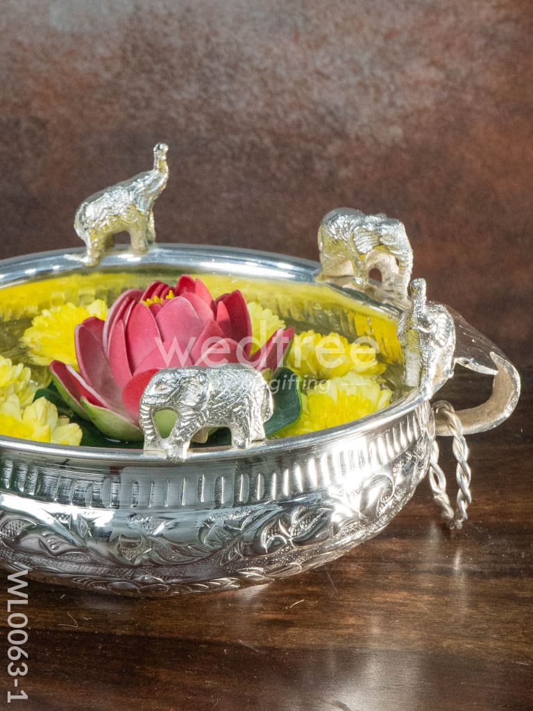 Brass Elephant Urli - WL0063