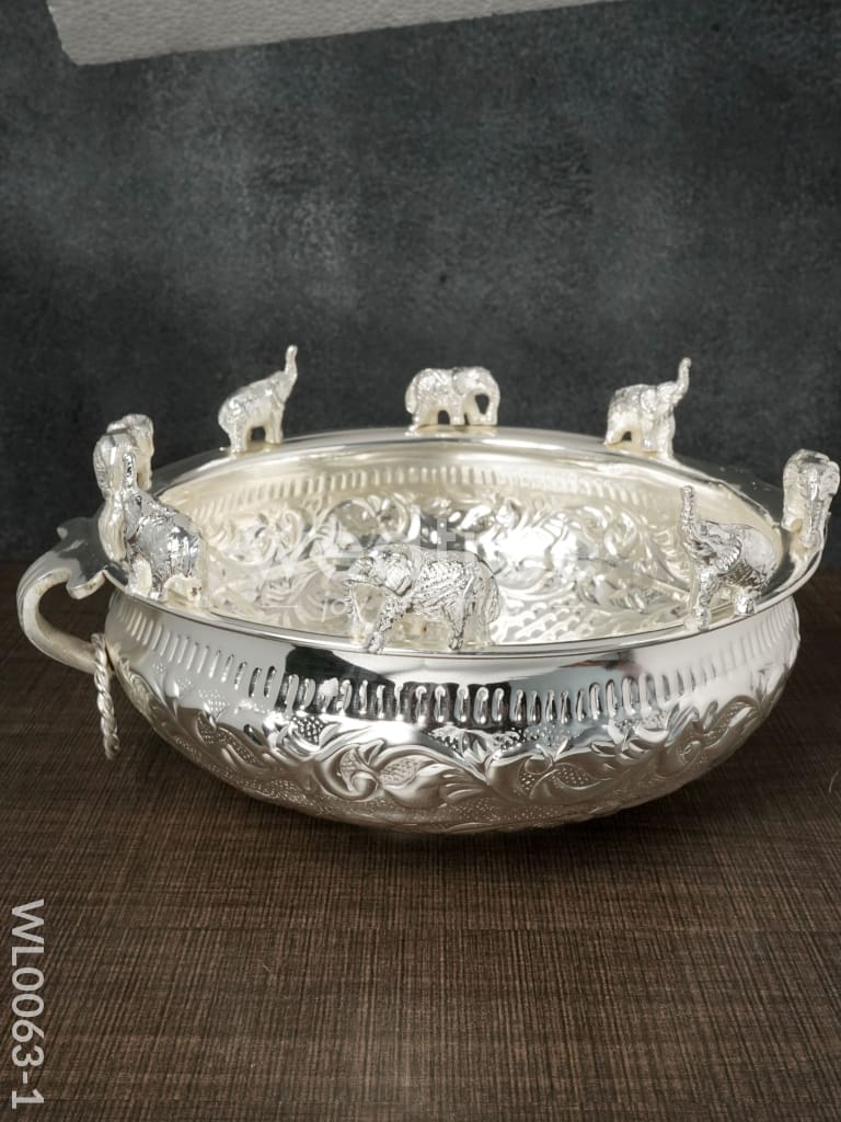 Brass Elephant Urli - WL0063