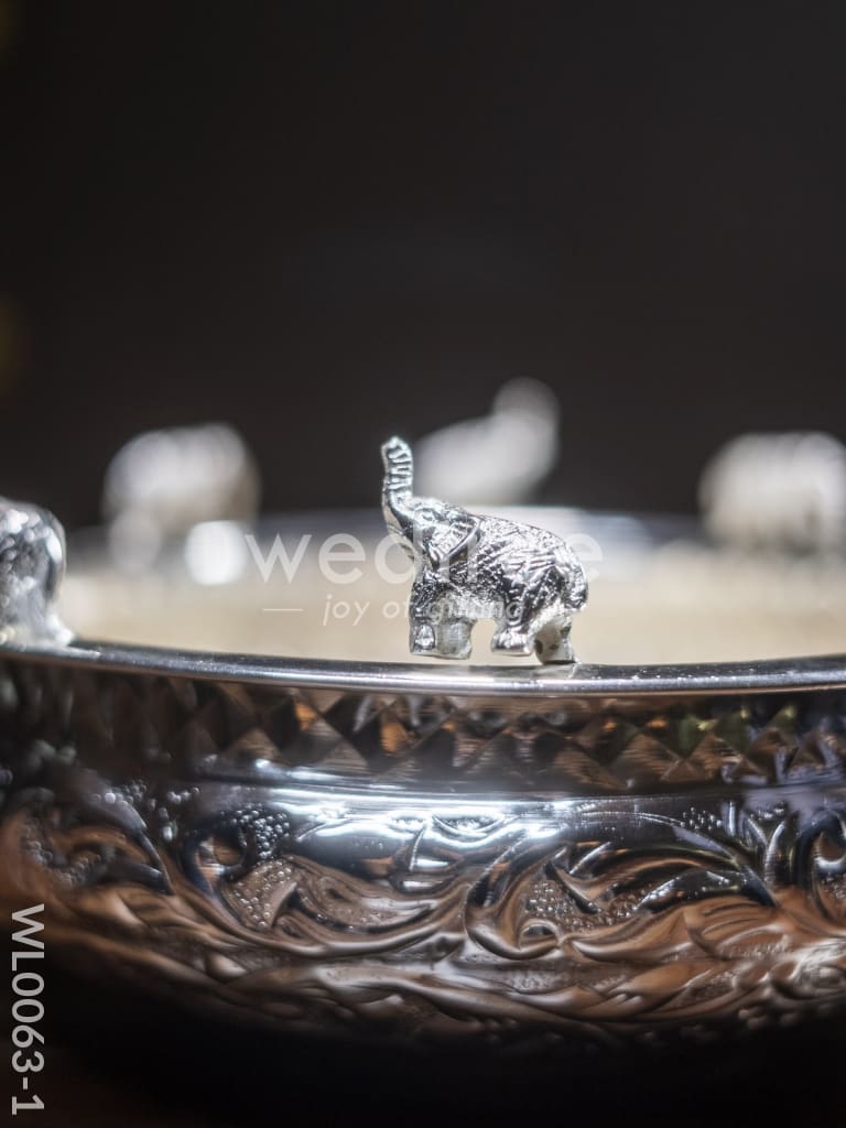 Brass Elephant Urli - WL0063