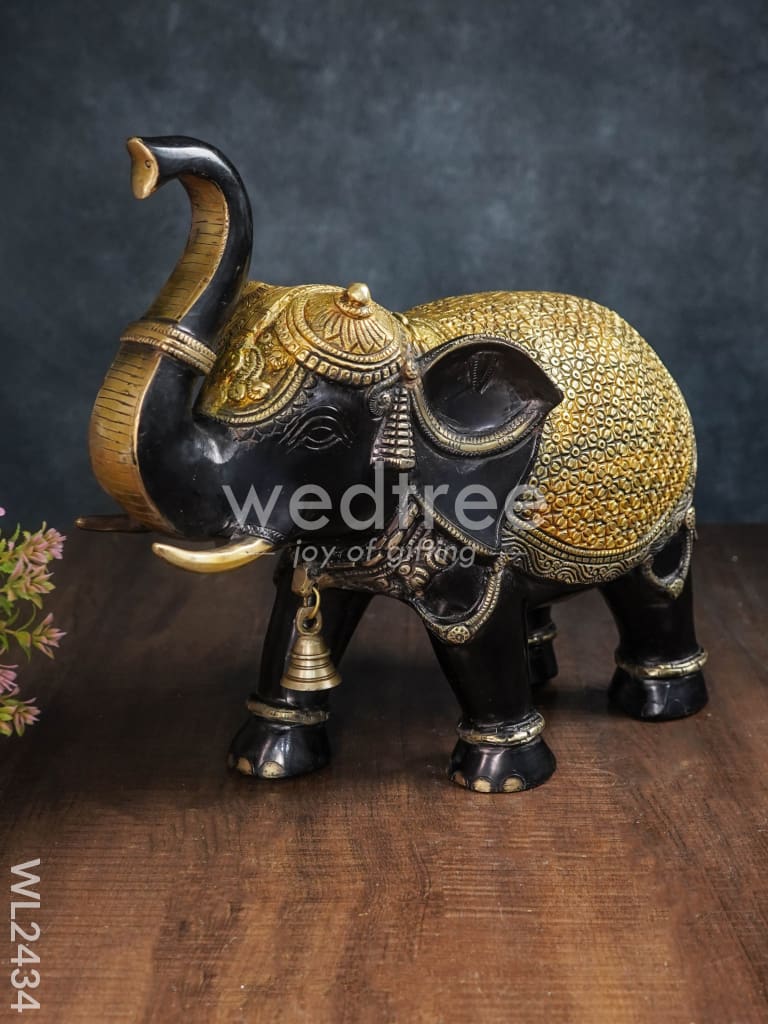 Brass Elephant with Bell - WL2434