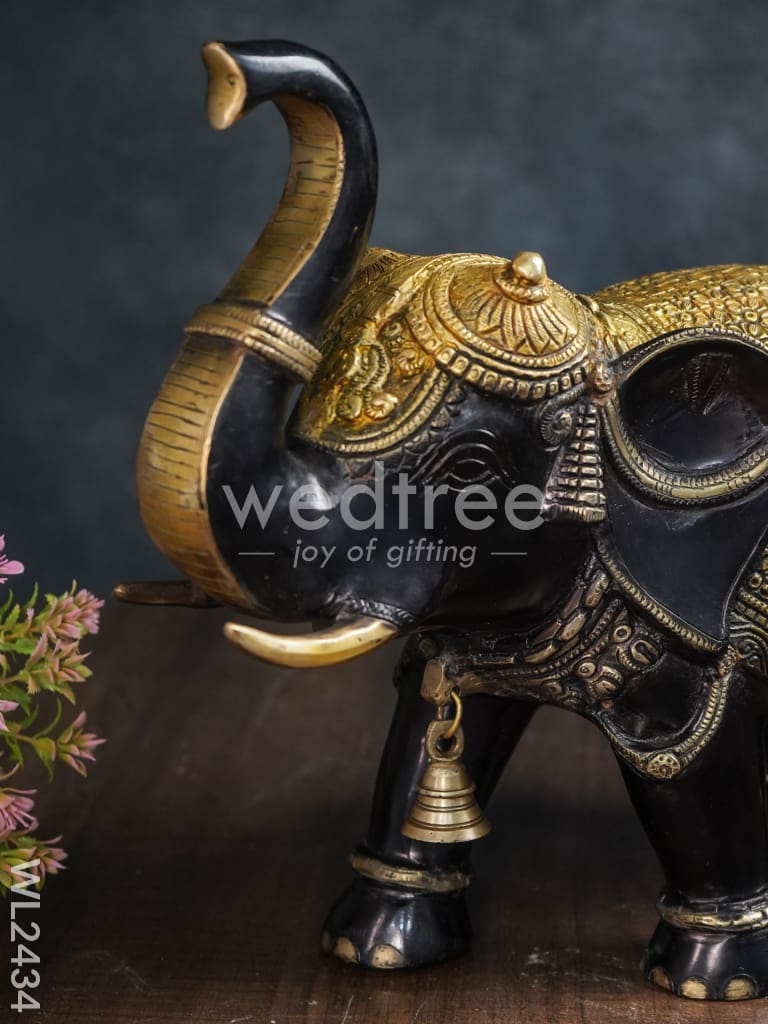 Brass Elephant with Bell - WL2434