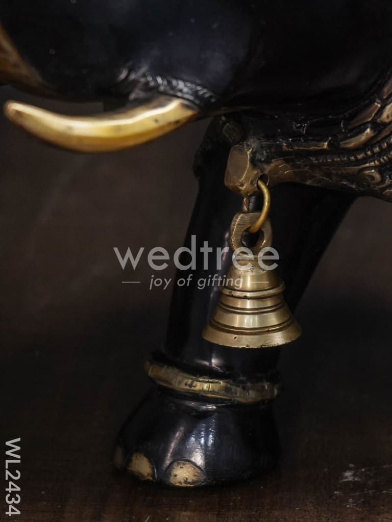 Brass Elephant with Bell - WL2434