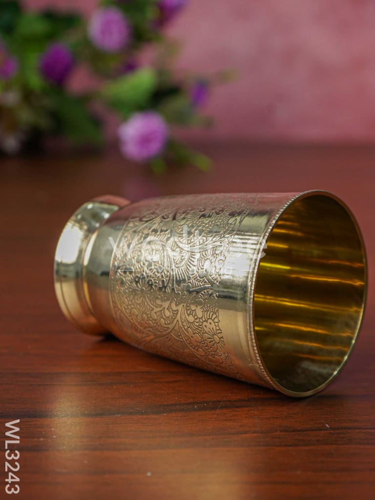 Brass - Engraved Glass - WL3243