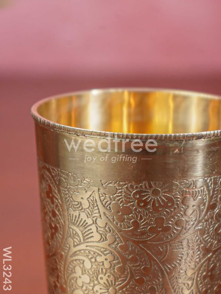 Brass - Engraved Glass - WL3243