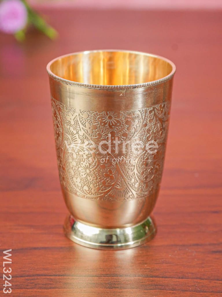 Brass - Engraved Glass - WL3243